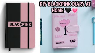 How to make Journal Diary at Home 🌟 DIY BLACKPINK Diary craftersworld journal diycraft blackpink [upl. by Genevra]