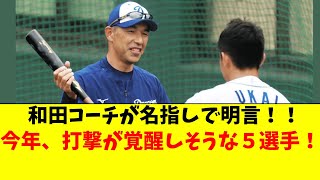 【中日】和田コーチが今年、打撃が覚醒しそうな5選手を明言 [upl. by Coltin]