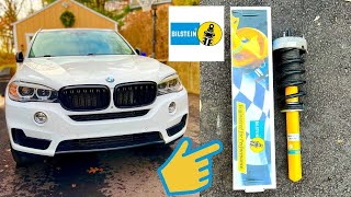 Bmw X5 F15 Front Strut Shock Replacement  Bilstein B6 Performance Upgrade [upl. by Odlauso]