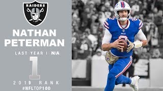 1 Nathan Peterman QB Raiders  NFL Top 100 Players of 2019 [upl. by Ilak]