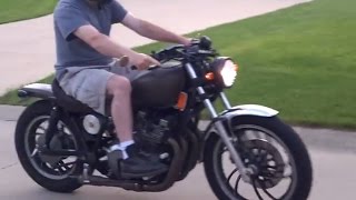 XJ650 Bobber Test Drive [upl. by Nnayelhsa]