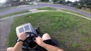 MTD Yard Machines 165 HP 42 inch Lawn Tractor Mowing the Front Lawn [upl. by Paulson]