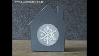 Lichthaus aus Papier selbermachen mit Stampin Up Produkten [upl. by Taam]