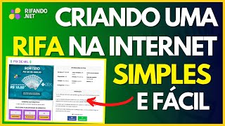 Como é SIMPLES e FÁCIL criar uma RIFA ONLINE  Como Criar um Rifa Online em menos de 5 Minutos [upl. by Nickey826]