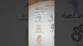 Grading Max’s test asmr school teacher test quiz emojichallenge [upl. by Iur772]