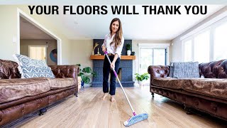 How to Clean Floors Hardwood Laminate amp Luxury Vinyl [upl. by Ahcrop]