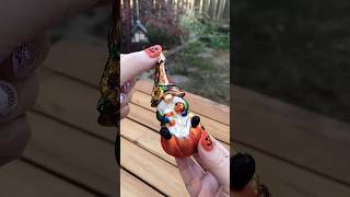 Fall Harvest Gnome Ornament 🍁🎃 shorts satisfyingvideo asmr [upl. by Enitsuj]