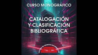 CURSOS MONOGRÁFICOS  BIBLIOTECAS BIBLIOTECONOMÍA [upl. by Rubina]