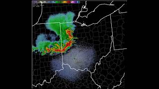 June 29 2012  Radar Reflectivity Animation [upl. by Lebazi]