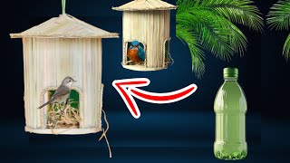 Building a Birdhouse from Recycled Plastic Bottles [upl. by Acinomal]