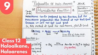 10 Hunsdiecker reaction class12 Preparation of Haloalkane and Haloarenes class12 organic chemistry [upl. by Ellenod]