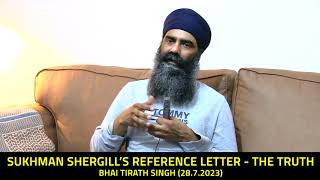 THE TRUTH ABOUT SUKHMAN SHERGILLS REFERENCE LETTER WRITTEN BY GURNAM SINGH GNG WILLENHALL PARDHAN [upl. by Ansev902]