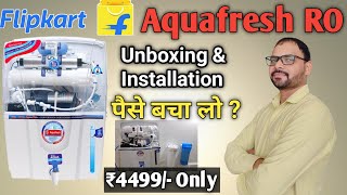 Aquafresh RO water purifier Unboxing Installation Service Best Water purifier Under 5000 [upl. by Baggott]