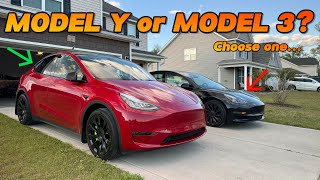 Cant Decide Between the Tesla Model Y and Model 3 SidebySide Comparison [upl. by Ffilc877]