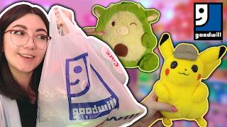 THRIFT WITH ME at 5 different thrift stores plushies  home decor  more [upl. by Eladnyl]