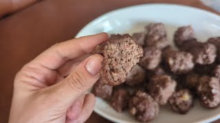 No Fuss Carnivore Oven Meatballs under 20 minutes  3 ingredients  2024 carnivore on a low budget [upl. by Dudley]