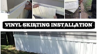 VINYL SKIRTING INSTALLATION  HOW TO DO IT YOURSELF [upl. by Mitch786]