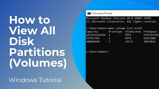 How to View All Disk Partitions Volumes in Windows 1011 [upl. by Surtemed177]