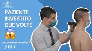 Checkup chiropratico ad un paziente che è stato investito [upl. by Wernsman]