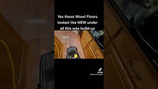 Removing Rejuvenate floor polish from hardwood floors youtubeshorts asmr reels reaction [upl. by Jule274]