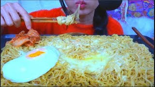 ASMR CHEESY INDOMIE INSTANT NOODLES  NO TALKING  EATING SOUNDS [upl. by Gerg899]