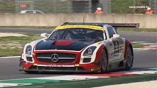 Hofor Racing Mercedes Benz SLS AMG GT3 in Slowmotion [upl. by Sundstrom449]