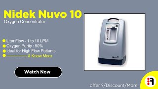 Nidek Nuvo 10 oxygen concentrator 10 lpm  Review Best Oxygen Concentrator  best Price in India [upl. by Hazeghi176]