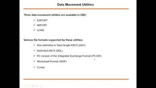 db2 LUW export import [upl. by Tips]