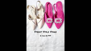 SSS  Street Style Store footwear Haul  2 for Rs999 streetstylestore shorts review [upl. by Ogaitnas]