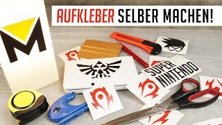 Aufkleber selber machen Tutorial [upl. by Hayn132]