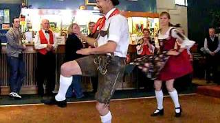 German Bavarian Schuhplattler Knee danceSlap Dance [upl. by Sinnylg]