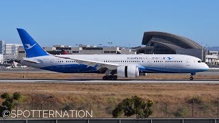 Xiamen Airlines Boeing 7879 B1567 INAUGURAL FLIGHT into LAX [upl. by Mckeon]