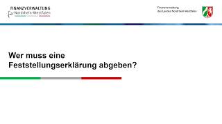 Grundsteuer Wer muss eine Feststellungserklärung abgeben [upl. by Schramke]