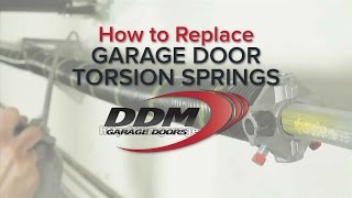 How To Replace Garage Door Torsion Springs [upl. by Lyn]