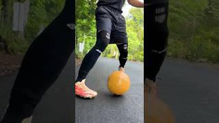 ASMR Sepatu Bola Main di Aspal 🤣 football futsal skills sepakbola footballskills [upl. by Ellinad419]