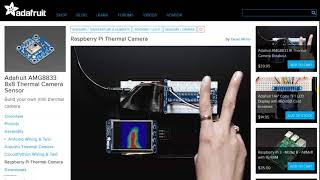 Raspberry Pi  Câmera térmica Yes AMG8833 [upl. by Eedolem490]