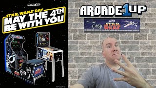 Arcade1up May the 4th Be With You We look back at Star Wars Pinball and Star Wars Arcade cabinet [upl. by Nired]