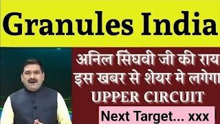 टारगेट 600🔥granules india Share Price Target Latest News Today  granules india share price analysis [upl. by Danila]