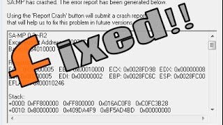Solution  How to Fix Samp 037 crashes 100 Working  New 2016  SiRa CreationZ [upl. by Radborne]