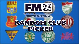 Need Help Picking a Club on FM23 Try our Random Club Picker Tool [upl. by Tail]