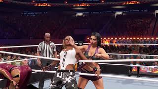 wwe Womens match  Liv Morgan Gigi Dolin Aliyah and Nikkita wwe 2k23 match [upl. by Yetah]