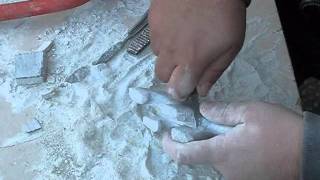 how to carve soapstone with Dave Zachary polar bear [upl. by Claiborn]