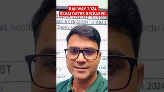 Railway Exam Dates Released 🥰 2024 exam railway Alp rpf inspector [upl. by Akinit]