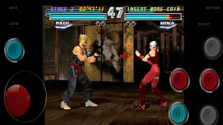 Tekken Tag Tournament on Android MAME4droid Emulator [upl. by Mirella]