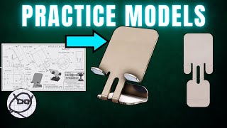 2D to 3D SHEET METAL CAD PRACTICE MODEL Free Drawing Exercise for 3D CAD users  SM TABLET STAND [upl. by Leboff]