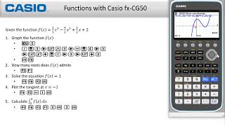 Solving Functions using CASIO fxCG50 [upl. by Mya]