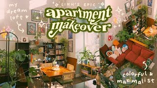 linhs epic apartment makeover amp tour ⋆⁺₊⋆ ☾⋆⁺₊⋆ lofting with linh [upl. by Yecart]