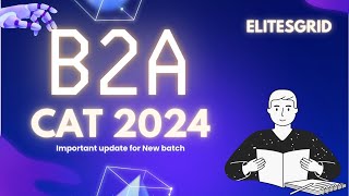 New batch for CAT 2024  Important update for all CAT Aspirants [upl. by Handel]