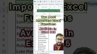 Excel 365 Two Superb Functions‼️Learn Microsoft Excel excel exceltricks exceltips shorts [upl. by Ambie]