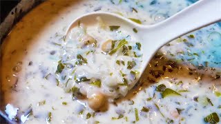 Dinner Idea Warm TurkishAzeri Yogurt Soup Healthy amp Quick Ashe Doogh Recipe [upl. by Rann665]